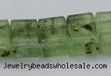 CRU226 15.5 inches 10*14mm triangle green rutilated quartz beads