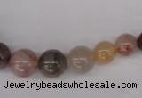 CRU420 15.5 inches 6mm - 14mm round Multicolor rutilated quartz beads