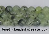 CRU800 15.5 inches 4mm faceted round prehnite gemstone beads