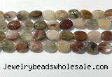 CRU921 15.5 inches 10*14mm oval mixed rutilated quartz beads wholesale