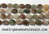 CRU923 15.5 inches 13*18mm oval mixed rutilated quartz beads wholesale