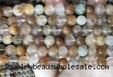 CRU945 15.5 inches 8mm round mixed rutilated quartz beads