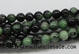 CRZ01 15.5 inches 6mm round ruby zoisite gemstone beads Wholesale