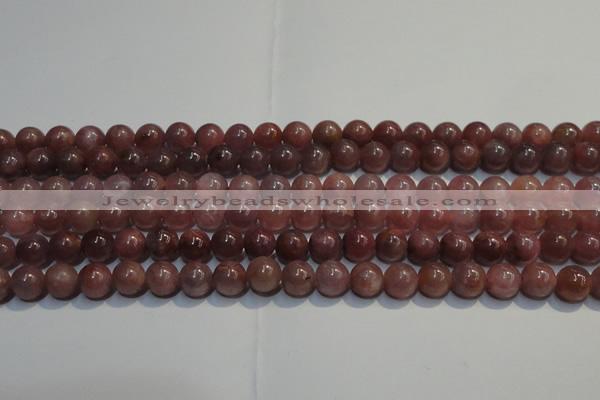 CRZ1000 15.5 inches 6mm - 6.5mm round A- grade natural ruby beads