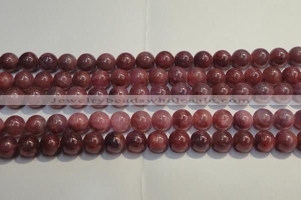 CRZ1006 15.5 inches 7mm - 7.5mm round A+ grade natural ruby beads