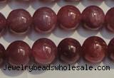 CRZ1008 15.5 inches 6mm - 6.5mm round AA grade natural ruby beads