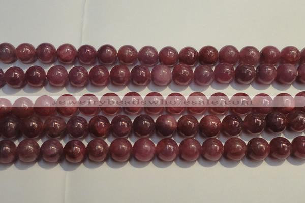 CRZ1009 15.5 inches 7mm - 7.5mm round AA grade natural ruby beads