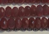 CRZ1017 15.5 inches 3*5mm faceted rondelle A grade ruby beads