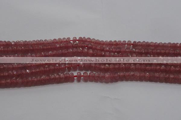 CRZ1101 15.5 inches 3*5mm faceted rondelle AAA+ grade ruby beads