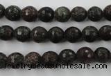 CRZ202 15.5 inches 8mm faceted round ruby zoisite gemstone beads