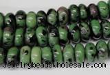 CRZ21 15.5 inches 5*10mm rondelle ruby zoisite gemstone beads