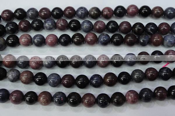 CRZ503 15.5 inches 10mm round natural ruby sapphire beads