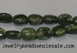 CRZ611 15.5 inches 8*10mm oval New ruby zoisite gemstone beads