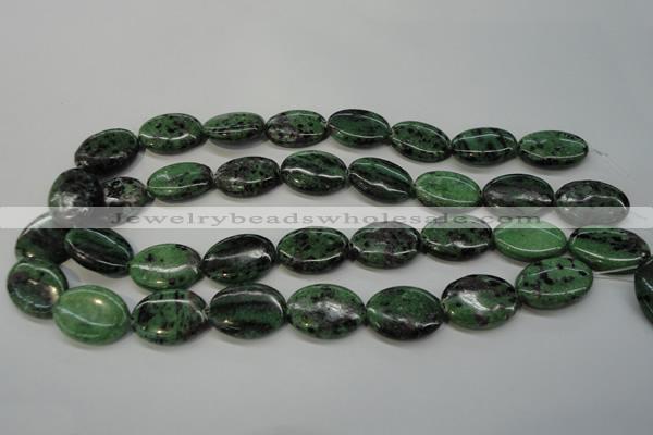 CRZ62 15.5 inches 18*25mm oval ruby zoisite gemstone beads