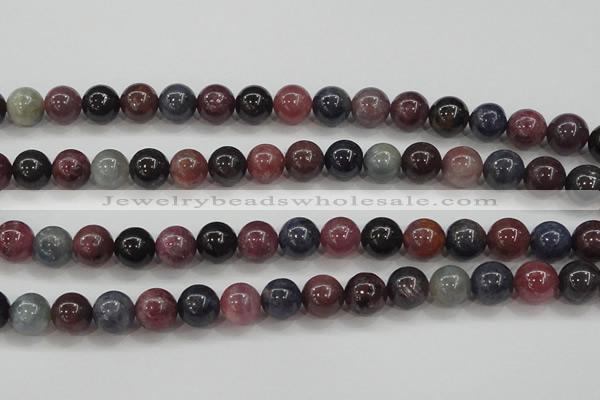 CRZ802 15.5 inches 10mm round natural ruby sapphire beads