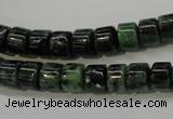 CRZ82 15.5 inches 7*8mm tyre ruby zoisite gemstone beads