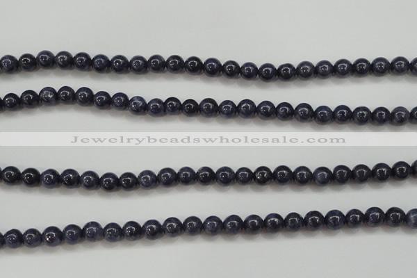 CRZ822 15.5 inches 6mm round natural sapphire gemstone beads