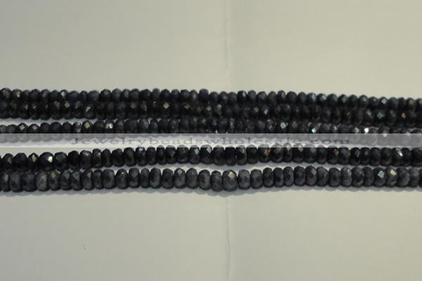 CRZ971 15.5 inches 3*5mm faceted rondelle A- grade sapphire beads