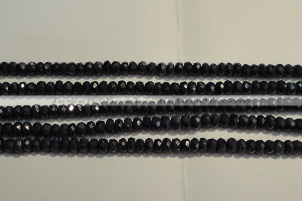 CRZ975 15.5 inches 3*5mm faceted rondelle A grade sapphire beads