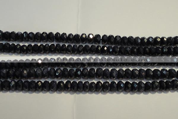 CRZ977 15.5 inches 5*7mm faceted rondelle A grade sapphire beads