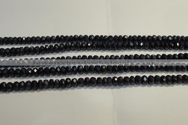 CRZ979 15.5 inches 3*5mm faceted rondelle A+ grade sapphire beads