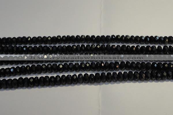 CRZ984 15.5 inches 4*6mm faceted rondelle AA grade sapphire beads