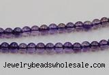 CSA01 15.5 inches 4mm round synthetic amethyst beads wholesale