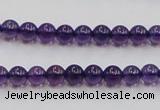 CSA03 15.5 inches 6mm round synthetic amethyst beads wholesale