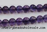 CSA04 15.5 inches 8mm round synthetic amethyst beads wholesale