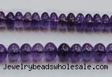 CSA08 15.5 inches 5*8mm rondelle synthetic amethyst beads wholesale