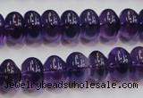 CSA09 15.5 inches 8*12mm rondelle synthetic amethyst beads wholesale