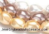 CSB04 16 inches 16*20mm nugget shell pearl beads Wholesale