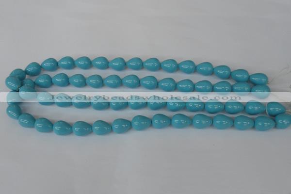 CSB105 15.5 inches 10*13mm teardrop shell pearl beads wholesale