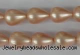 CSB110 15.5 inches 11*15mm teardrop shell pearl beads wholesale