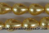 CSB113 15.5 inches 15*19mm teardrop shell pearl beads wholesale