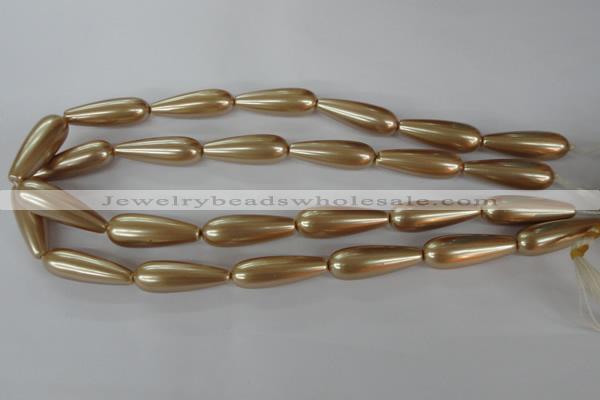 CSB117 15.5 inches 10*30mm teardrop shell pearl beads wholesale