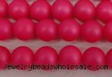 CSB1300 15.5 inches 4mm matte round shell pearl beads wholesale