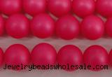 CSB1301 15.5 inches 6mm matte round shell pearl beads wholesale