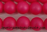 CSB1303 15.5 inches 10mm matte round shell pearl beads wholesale