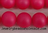 CSB1304 15.5 inches 12mm matte round shell pearl beads wholesale