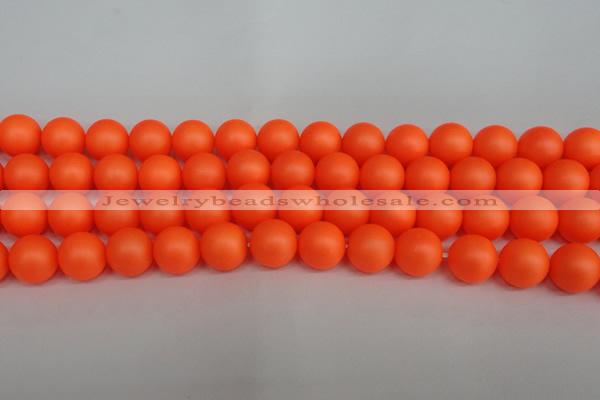 CSB1313 15.5 inches 10mm matte round shell pearl beads wholesale