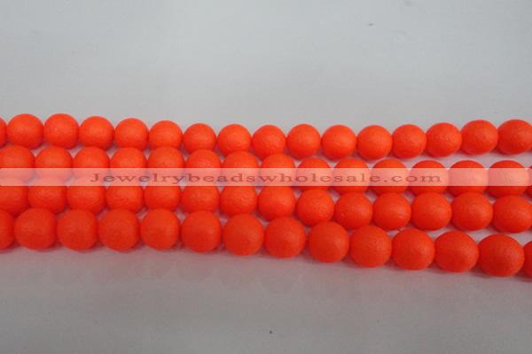 CSB1340 15.5 inches 4mm matte round shell pearl beads wholesale