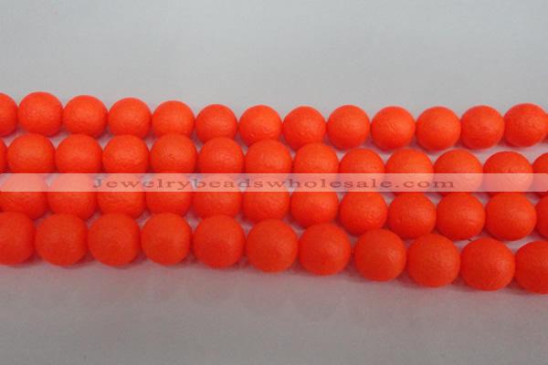 CSB1342 15.5 inches 8mm matte round shell pearl beads wholesale