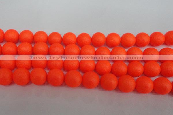 CSB1343 15.5 inches 10mm matte round shell pearl beads wholesale