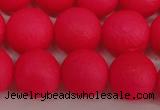 CSB1346 15.5 inches 6mm matte round shell pearl beads wholesale