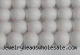 CSB1351 15.5 inches 6mm matte round shell pearl beads wholesale