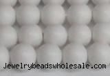 CSB1353 15.5 inches 10mm matte round shell pearl beads wholesale