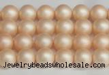 CSB1361 15.5 inches 6mm matte round shell pearl beads wholesale