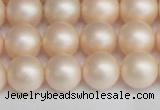 CSB1364 15.5 inches 12mm matte round shell pearl beads wholesale