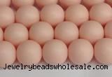 CSB1368 15.5 inches 10mm matte round shell pearl beads wholesale